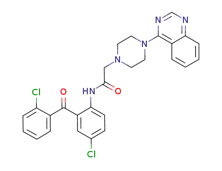 N<sub>1</sub>-[4-chloro-2-(2-chlorobenzoyl)phenyl]-2-[4-(4-quinazolinyl)piperazino]acetamide