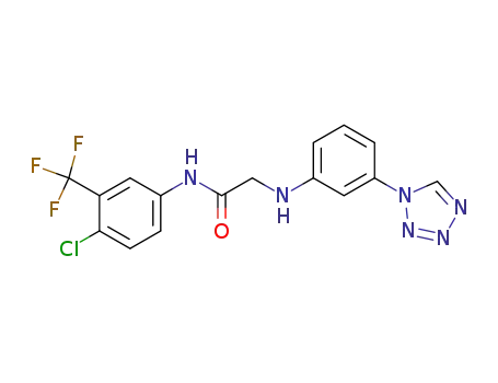 N'-[4-chloro-3-(trifluoromethyl)phenyl]-N-[3-(1H-tetrazol-1-yl)phenyl]glycinamide