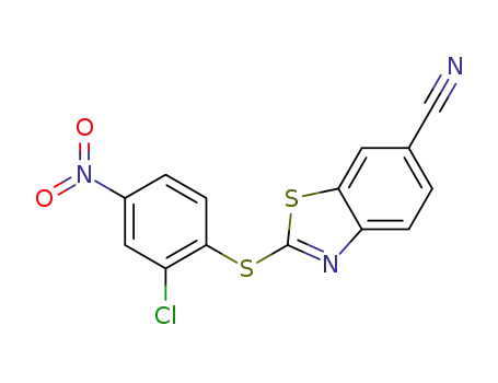 2-(2-chloro-4-nitro-phenylsulfanyl)-benzothiazole-6-carbonitrile