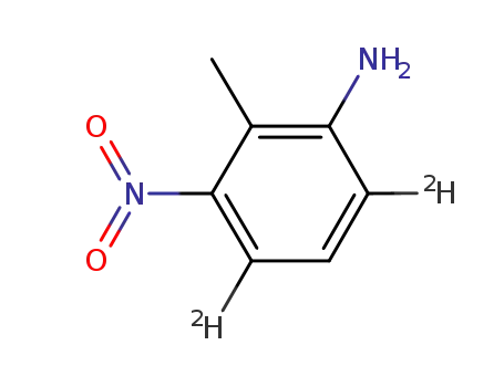 Molecular Structure of 1061566-50-4 (4,6-dideuterio-2-methyl-3-nitroaniline)