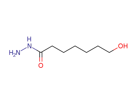 Molecular Structure of 65351-69-1 (Heptanoic  acid,  7-hydroxy-,  hydrazide)