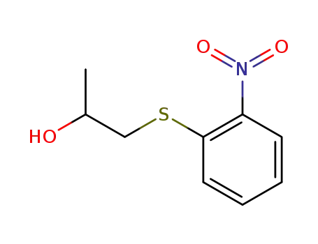Molecular Structure of 28097-57-6 (1-(2-nitro-phenylsulfanyl)-propan-2-ol)