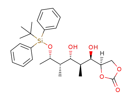 (R)-4-((1R,2S,3R,4S,5S)-5-(tert-butyldiphenylsilyloxy)-1,3-dihydroxy-2,4-dimethylhexyl)-1,3-dioxolan-2-one