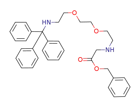 Molecular Structure of 917751-73-6 (6,9-Dioxa-3,12-diazatridecanoic acid, 13,13,13-triphenyl-,
phenylmethyl ester)