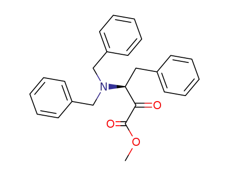 (3S)-3-N,N-dibenzylamino-2-oxo-4-phenylbutyric acid methyl ester