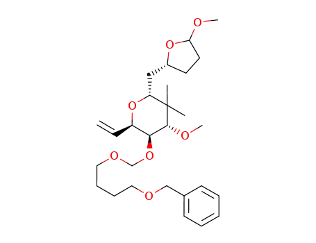 (2R,4S,5S,6R)-5-((4-(benzyloxy)butoxy)methoxy)-4-methoxy-2-(((R)-5-methoxytetrahydrofuran-2-yl)methyl)-3,3-dimethyl-6-vinyltetrahydro-2H-pyran