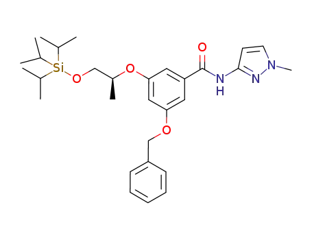 Benzamide,
N-(1-methyl-1H-pyrazol-3-yl)-3-[(1S)-1-methyl-2-[[tris(1-methylethyl)silyl]
oxy]ethoxy]-5-(phenylmethoxy)-