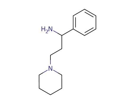 Molecular Structure of 41208-24-6 (1-Piperidinepropanamine, -phenyl-)
