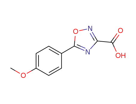 Molecular Structure of 400085-56-5 (5-(4-METHOXYPHENYL)-1,2,4-OXADIAZOLE-3-CARBOXYLIC ACID)