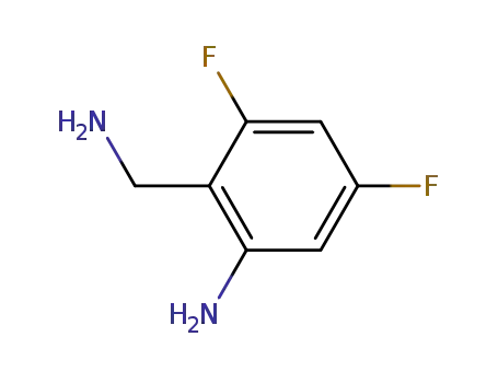 Molecular Structure of 940054-63-7 (2-(Aminomethyl)-3,5-difluoroaniline)