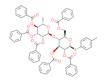 2,3,4-tri-O-benzoyl-α-L-rhamnopyranosyl-(1→4)-2,3,6-tri-O-benzoyl-1-(4-tolyl)thio-β-D-glucopyranoside