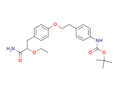 1-Carbamoyl-2-[4-(2-{4-tert-butyloxycarbonylaminophenyl}ethoxy)phenyl]-1-ethoxyethane