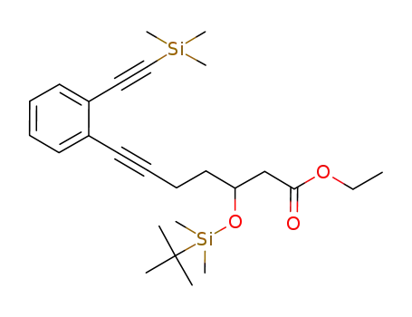 ethyl 3-(tert-butyldimethylsilyloxy)-7-[2-(trimethylsilylethynyl)phenyl]hept-6-ynoate