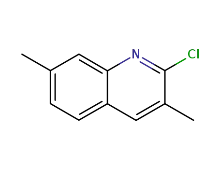 Molecular Structure of 73863-46-4 (2-chloro-3,7-dimethylquinoline)