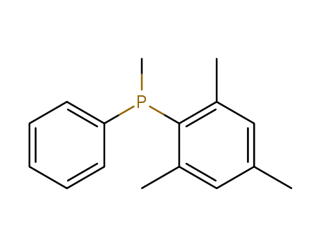 Molecular Structure of 94611-77-5 (Phosphine, methylphenyl(2,4,6-trimethylphenyl)-, (S)-)