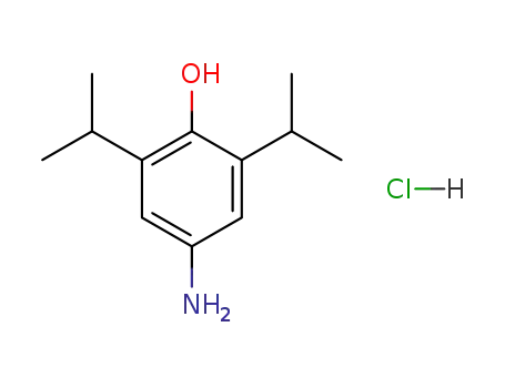 Molecular Structure of 100251-91-0 (4-Amino Propofol Hydrochloride)