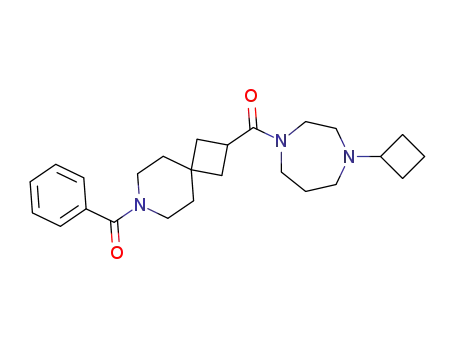 (7-benzoyl-7-azaspiro[3.5]nonan-2-yl)(4-cyclobutyl-1,4-diazepan-1-yl)methanone