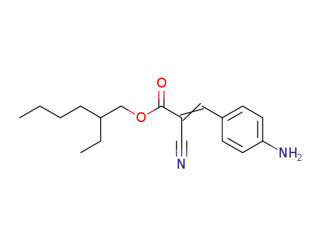 2-Propenoic acid, 3-(4-aminophenyl)-2-cyano-, 2-ethylhexyl ester
