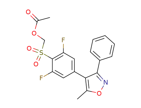 {[2,6-difluoro-4-(5-methyl-3-phenylisoxazol-4-yl)phenyl]sulfonyl}methyl acetate