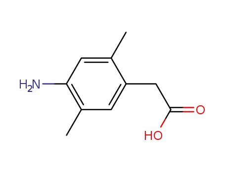 Molecular Structure of 908566-68-7 (1-(4-Amino-2,5-dimethyl-phenyl)-acetic acid)