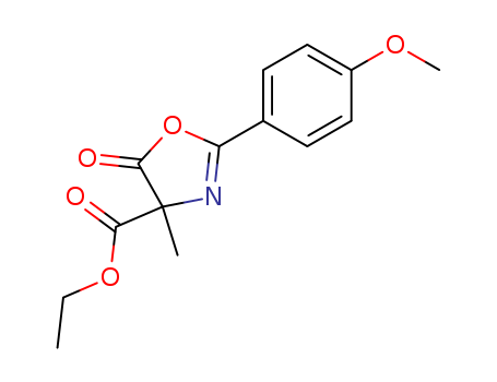 4-Oxazolecarboxylic  acid,  4,5-dihydro-2-(4-methoxyphenyl)-4-methyl-5-oxo-,  ethyl  ester