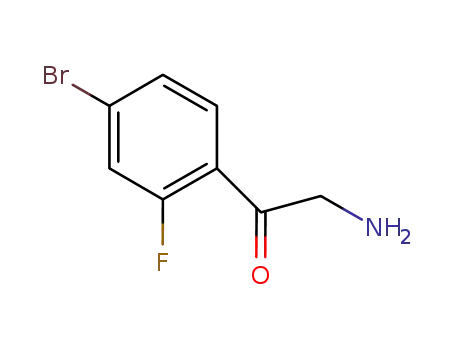 Molecular Structure of 869569-78-8 (Ethanone, 2-amino-1-(4-bromo-2-fluorophenyl)-)