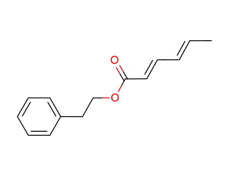 2,4-Hexadienoic acid, 2-phenylethyl ester