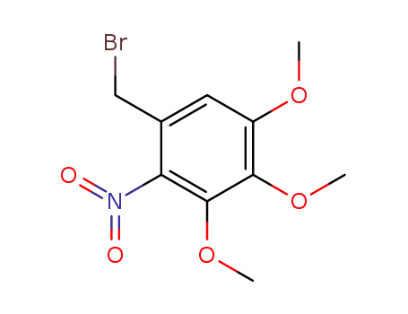 Molecular Structure of 103387-07-1 (Benzene, 1-(bromomethyl)-3,4,5-trimethoxy-2-nitro-)