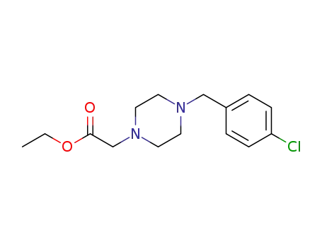 ethyl 2-{4-[(4-chlorophenyl)methyl]piperazinyl}acetate