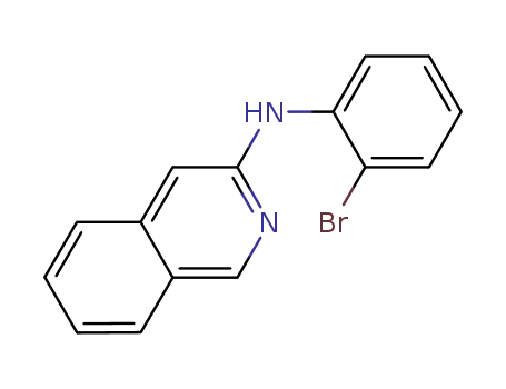 Molecular Structure of 1100242-99-6 (N-(2-bromophenyl)isoquinolin-3-amine)