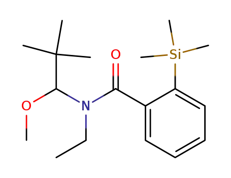 N-ethyl-N-(1-methoxy-2,2-dimethylpropyl)-2-(trimethylsilyl)benzamide