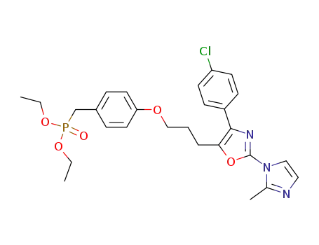 diethyl 4-[3-[4-(4-chlorophenyl)-2-(2-methyl-1-imidazolyl)-5-oxazolyl]propyloxy]benzylphosphonate