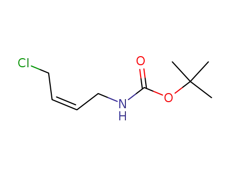 Molecular Structure of 123642-28-4 (Carbamic acid, (4-chloro-2-butenyl)-, 1,1-dimethylethyl ester, (Z)- (9CI))