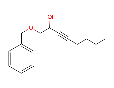 Molecular Structure of 917883-06-8 (3-Octyn-2-ol, 1-(phenylmethoxy)-)