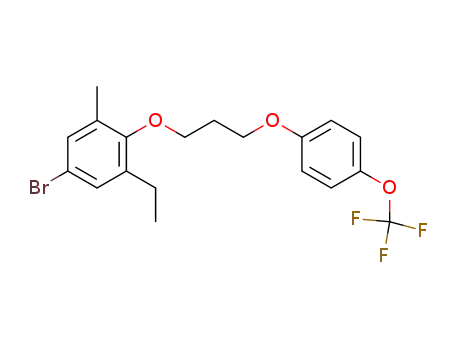 4-bromo-2-ethyl-6-methyl-1-[3-(4-trifluoromethoxyphenoxy)propyloxy]benzene