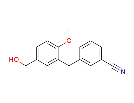 3-[5-(hydroxymethyl)-2-methoxybenzyl]benzonitrile