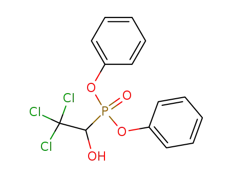 Molecular Structure of 38457-67-9 (O,O-Diphenyl-1-hydroxy-2,2,2-trichloroethylphosphonate)