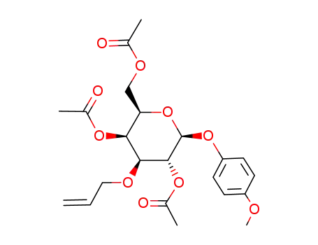 4-methoxyphenyl 2,4,6-O-tri-O-acetyl-3-O-allyl-β-D-galactopyranoside