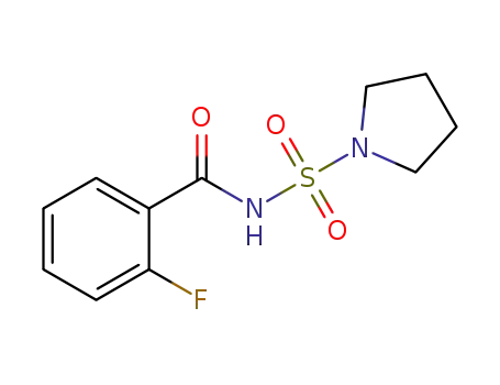 2-fluoro-N-(pyrrolidin-1-ylsulfonyl)benzamide
