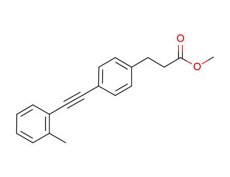 methyl 3-(4-(o-tolylethynyl)phenyl)propanoate