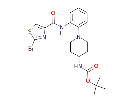 1-{2-[(2-bromo-thiazole-4-carbonyl)-amin-phenyl]piperidin-4-yl}-carbamic acid ter-butylester