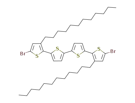 Molecular Structure of 561068-09-5 (5,5'''-dibromo-3,3'''-bis(dodecyl)-2,2':5',2'':5'',2'''-quarterthiophene)