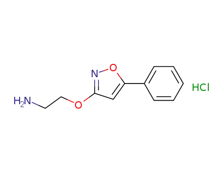 Molecular Structure of 195713-66-7 (3-(2-Aminoethoxy)-5-phenylisoxazole hydrochloride)