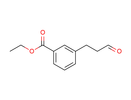 Molecular Structure of 114837-81-9 (ethyl 3-(3-oxopropyl)benzoate)