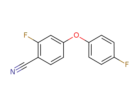 Molecular Structure of 753922-24-6 (Benzonitrile, 2-fluoro-4-(4-fluorophenoxy)-)