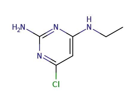 Molecular Structure of 6316-09-2 (6-Chloro-N~4~-ethylpyrimidine-2,4-diamine)