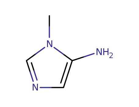 Molecular Structure of 66787-75-5 (5-AMINO-1-METHYLIMIDAZOLE)