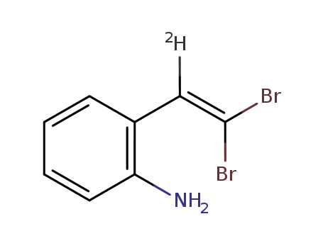 Molecular Structure of 1006059-97-7 (2-(2,2-dibromo-1-deuteriovinyl)-phenylamine)