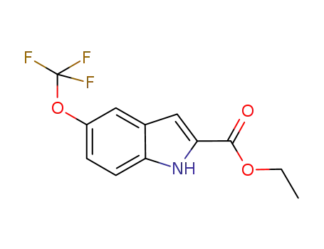 Molecular Structure of 175203-82-4 (ETHYL 5-(TRIFLUOROMETHOXY)INDOLE-2-CARBOXYLATE)
