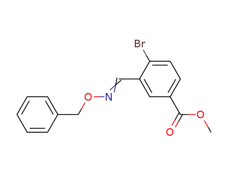 Molecular Structure of 902137-32-0 (methyl 4-bromo-3-[(phenylmethoxyimino)methyl]benzoate)